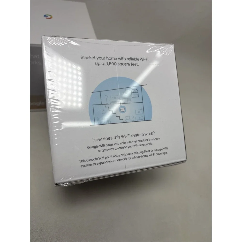 Google Wifi AC1200 Mesh WiFi‎ System Wifi Router 1500 Sq Ft Coverage 2 pack